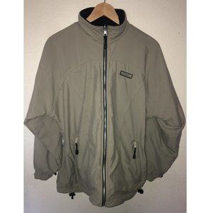 Vintage 1/4 Zip Windbreaker Jacket (Stone)
